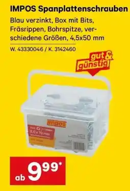 Lagerhaus Impos spanplattenschrauben Angebot