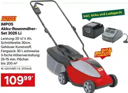 Lagerhaus IMPOS Akku-Rasenmäher- Set 3026 Li Angebot