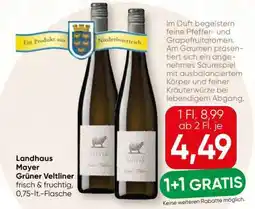 Spar Landhaus Mayer Grüner Veltliner Angebot