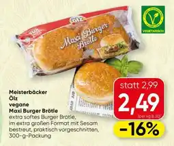 Spar Ölz vegane Maxi Burger Brötle Angebot