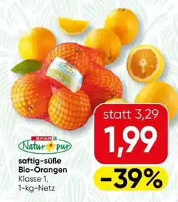 Spar SPAR Natur*pur saftig-süße Bio-Orangen Angebot