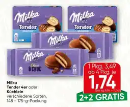 Spar Milka Tender 4er oder Küchlein Angebot