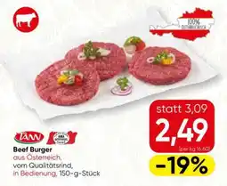 Spar TANN Beef Burger Angebot