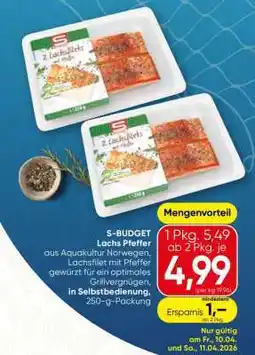 Spar S-BUDGET Lachs Pfeffer Angebot