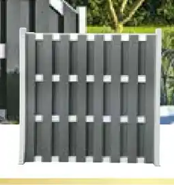 Hellweg Hartmann Zaun-Grundelement WPC/Alu Angebot