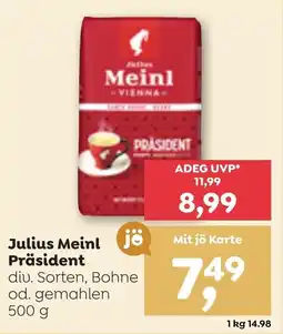 ADEG Julius Meinl Präsident Angebot