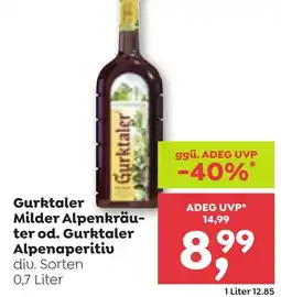 ADEG Gurktaler milder alpenkräu- ter od. gurktaler alpenaperitiv Angebot