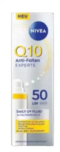 dm Nivea Sonnenfluid Gesicht Q10 Anti-Falten LSF50 Angebot