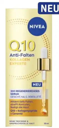dm Nivea Serum Q10 Anti Falten Kollagen Experte 3in1 regenerierend Angebot