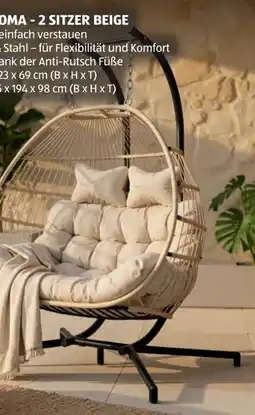 Hofer Home Deluxe Hängesessel Loma Angebot