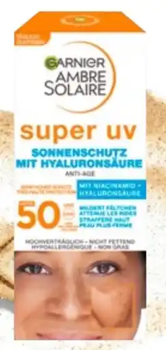 dm Garnier Ambre Solaire Sonnencreme Gesicht super UV Anti-Age LSF 50 Angebot