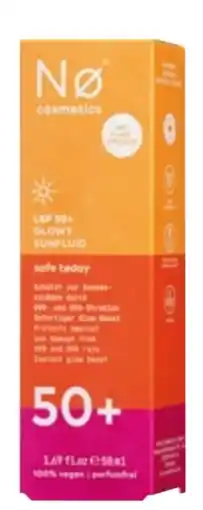 dm Nø Cosmetics Sonnenfluid Gesicht Glowy LSF 50+ Angebot
