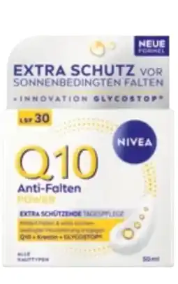 dm Nivea Gesichtscreme Q10 Anti-Falten Power LSF30 Angebot