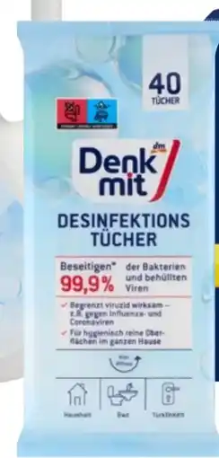 dm Denkmit Desinfektionstücher Angebot