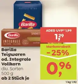 ADEG Barilla Teigwaren od. Integrale Vollkorn Angebot
