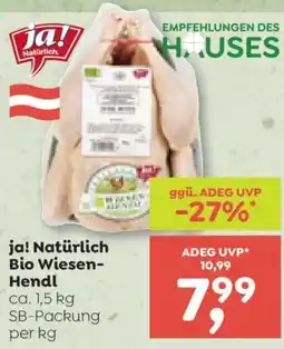 ADEG Ja! Natürlich Bio Wiesen- Hendl Angebot