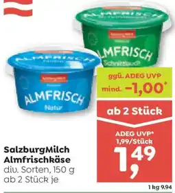 ADEG Salzburg Milch Almfrischkäse Angebot