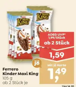 ADEG Ferrero Kinder Maxi King Angebot
