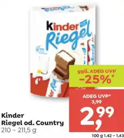 ADEG Kinder Riegel od. Country Angebot