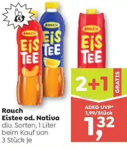 ADEG Rauch Eistee od. Nativa Angebot
