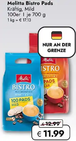 Travel FREE Melitta Bistro Pads Angebot