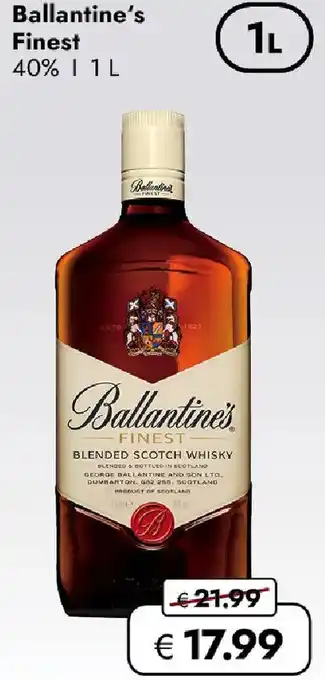 Travel FREE Ballantine's Finest Angebot