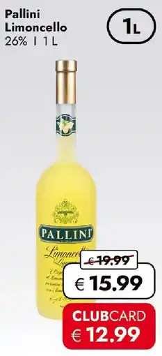 Travel FREE Pallini Limoncello Angebot