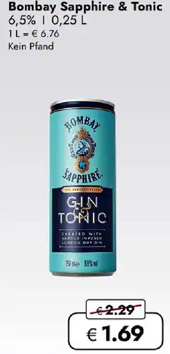 Travel FREE Bombay Sapphire & Tonic Angebot