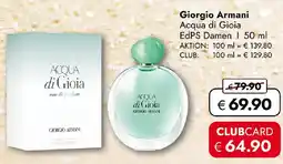 Travel FREE Giorgio Armani Angebot