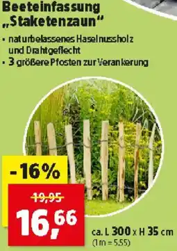 Thomas Philipps Beeteinfassung Staketenzaun Angebot