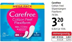 dm Carefree Cotton Feel Slipeinlangen Flexiform Angebot