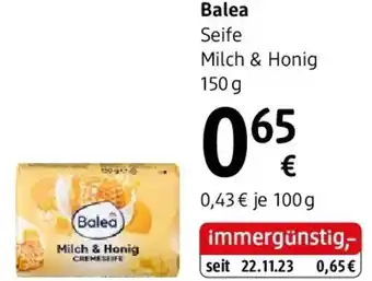 Balea Seife Milch & Honig