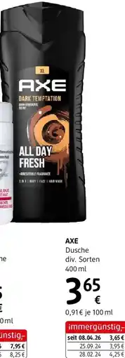 dm Axe dusche Angebot