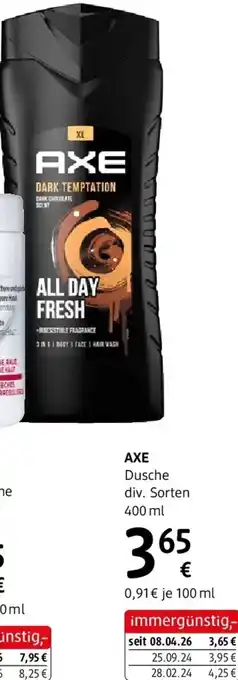 dm Axe dusche Angebot