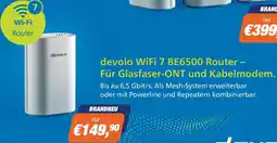 e-tec Devolo wifi 7 be6500 router für glasfaser-ont und kabelmodem. Angebot