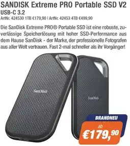 e-tec Sandisk extreme pro portable ssd v2 usb-c 3.2 Angebot