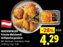 Lidl WIESENTALER Frische Maishendl Grillplatte gewürzt Angebot