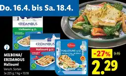 Lidl Milbona/ eridanous halloumi Angebot