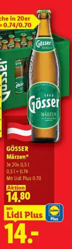 Lidl Gösser Märzen Angebot