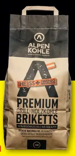 Lidl Alpenkohle Premium Grill-Holzkohle Briketts Angebot
