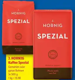 Lidl J. Hornig Kaffee Spezial Angebot