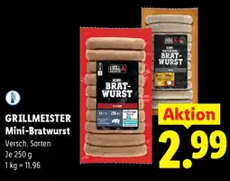 Lidl Grillmeister Mini-Bratwurst Angebot