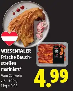 Lidl Wiesentaler frische bauch streifen mariniert Angebot