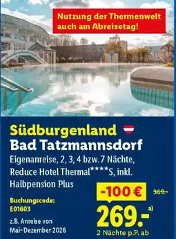 Lidl Südburgenland bad tatzmannsdorf Angebot
