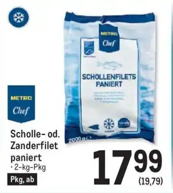 Metro Scholle- od. Zanderfilet paniert Angebot