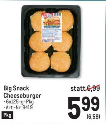 Metro Big Snack Cheeseburger Angebot