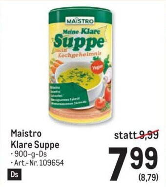 Metro Maistro Klare Suppe Angebot
