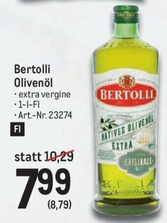 Metro Bertolli Olivenol Angebot