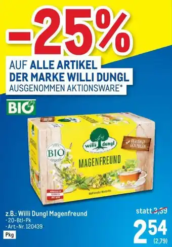 Metro Willi Dungl Magenfreund Angebot