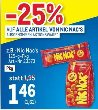 Metro Nic Nac's Angebot
